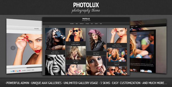Photolux - Photography Portfolio WordPress Theme - ThemeForest Item for Sale