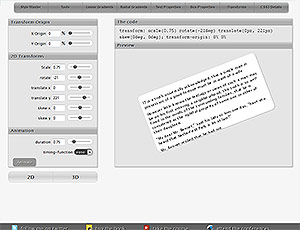 westciv CSS3 Sandbox screenshot