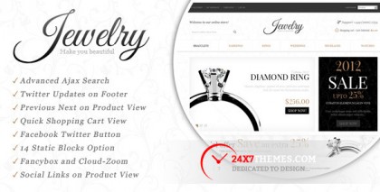 Jewelry Store Magento Theme Jewelry Store Magento Theme