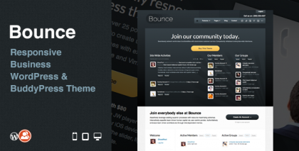 Bounce: Responsive Business WP & BuddyPress Theme Bounce: Responsive Business WP & BuddyPress Theme