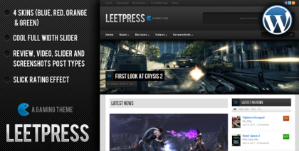 Gaming WordPress Theme Gaming WordPress Theme