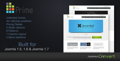 Prime - Elegant Joomla 1.5 & Joomla 1.6 Template Prime - Elegant Joomla 1.5 & Joomla 1.6 Template