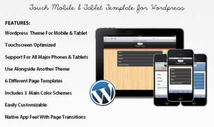 Touch Mobile & Tablet WordPress Theme Touch Mobile & Tablet WordPress Theme