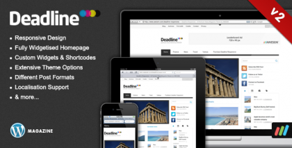 Deadline - Responsive Premium WordPress News / Magazine Theme Deadline - Responsive Premium WordPress News / Magazine Theme