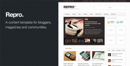 Repro - Premium WordPress News / Magazine Theme Repro - Premium WordPress News / Magazine Theme