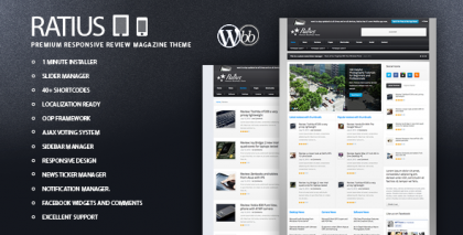 Ratius - Responsive Review Magazine Theme Ratius - Responsive Review Magazine Theme