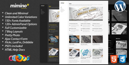 Mimino - Clean and Modern WordPress Theme Mimino - Clean and Modern WordPress Theme