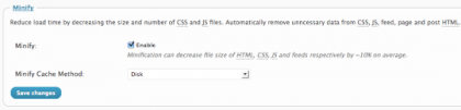 Minifying your website Minifying your website