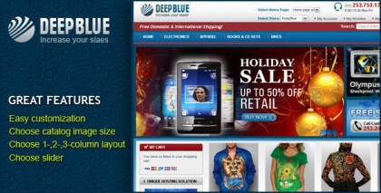 DeepBlue Magento theme DeepBlue Magento theme