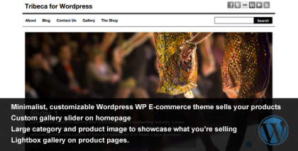 Tribeca WordPress - WP E-commerce Theme Tribeca WordPress - WP E-commerce Theme