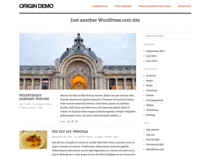Origin wordpress theme Origin wordpress theme