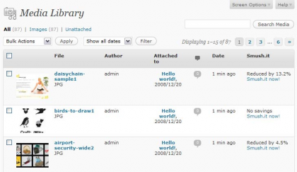 smush it media library