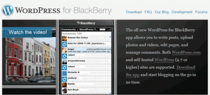 WordPress for Blackberry WordPress for Blackberry