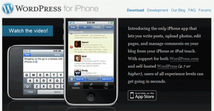 WordPress for iPhone WordPress for iPhone