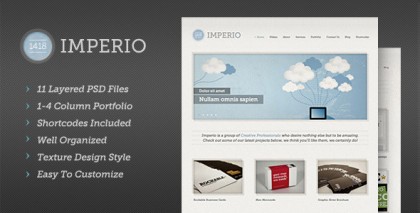 1418 Imperio | Modern PSD Template 1418 Imperio | Modern PSD Template