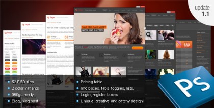 Target - Psd template Target - Psd template