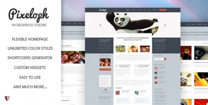 Pixeloph - Unique layout PSD Template Pixeloph - Unique layout PSD Template
