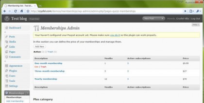 WP-Membership Plugin WP-Membership Plugin