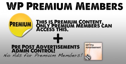 WP Premium Members + Pre Advertisements admin WP Premium Members + Pre Advertisements admin