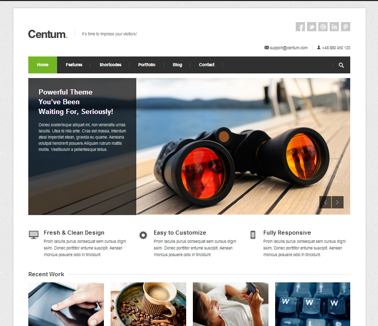 Centum - Responsive WordPress Theme Centum - Responsive WordPress theme