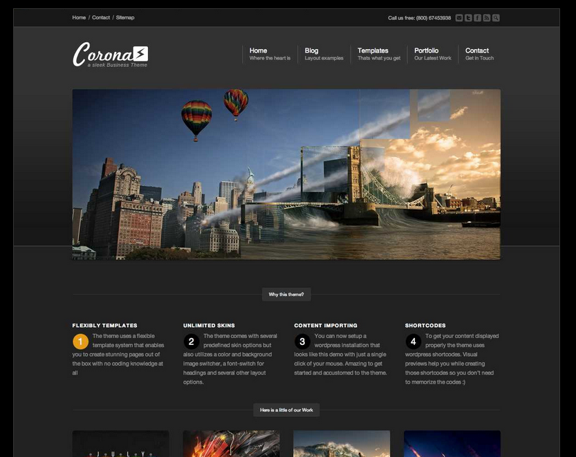 Corona - Business & Portfolio Theme Corona business and portfolio theme