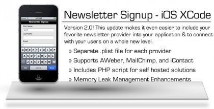 Newsletter Signup - iOS XCode Project Newsletter Signup - iOS XCode Project