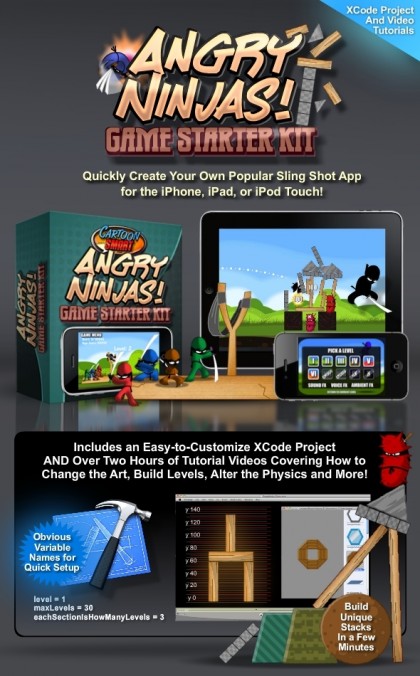 Angry Ninjas Sling Shot Game Starter Kit for iOS Angry Ninjas Sling Shot Game Starter Kit for iOS
