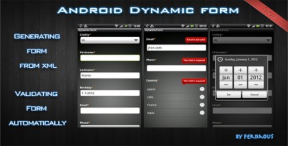 Android Dynamic Form Android Dynamic Form