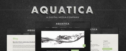 Aquatica Creative PSD Template Aquatica Creative PSD Template