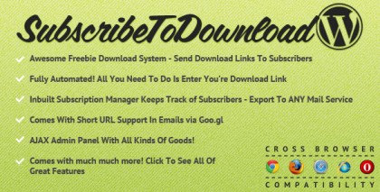 Subscribe to Download for WordPress Subscribe to Download for WordPress