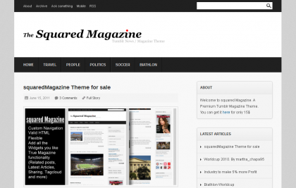 squared squared magazine theme