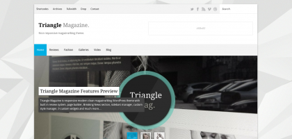 triangle triangle wordpress magazine theme