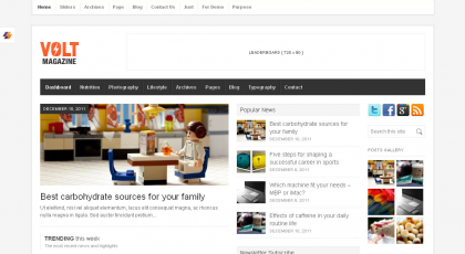 volt volt wordpress magazine theme