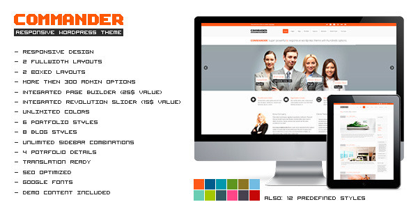 commander corporate wordpress theme commander corporate wordpress theme
