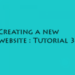 new website tutorials