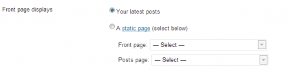 wordpress settings