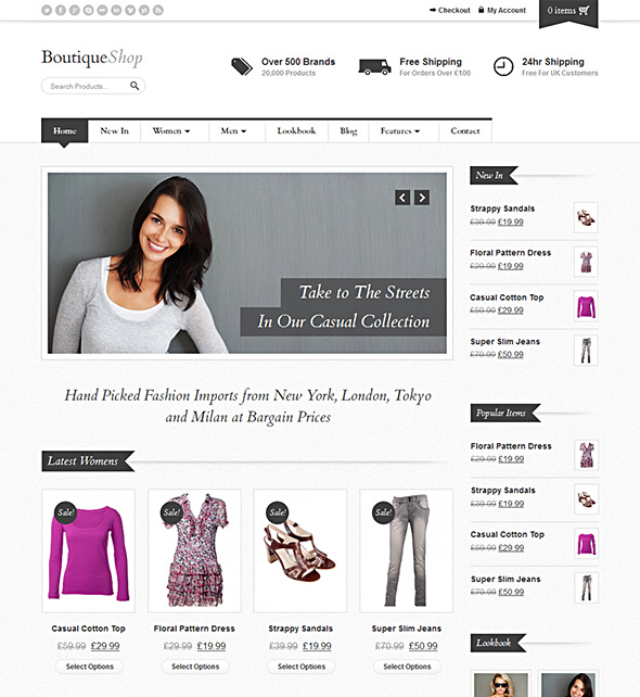 Boutique Shop WooCommerce Themes for 2015